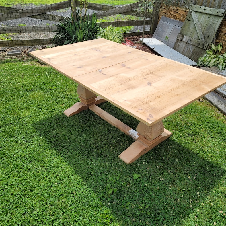 OldBarnStarFurniture Barnwood Extension Farm Table - Thumbnail 5