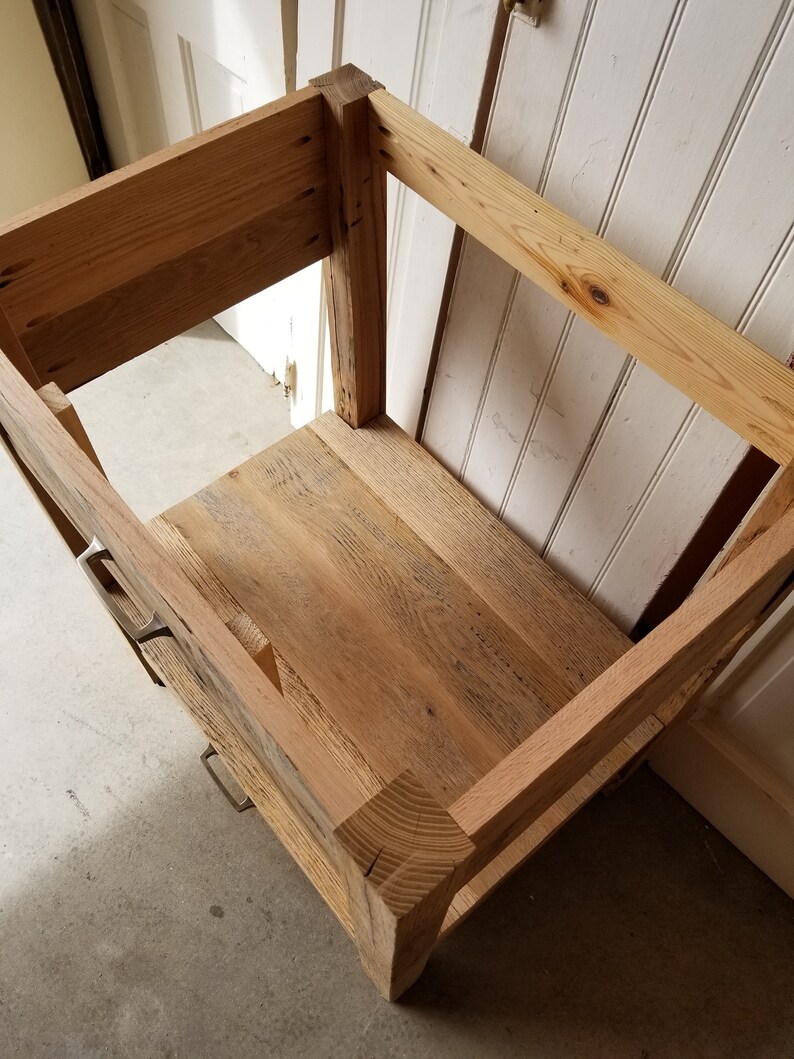 Reclaimed Oak Post Style Granero Devaguada Vanity Baño | Etsy