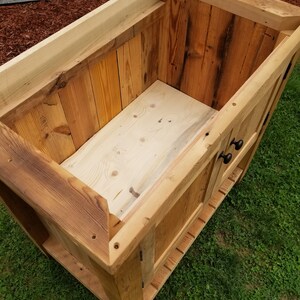 Vanidad de estilo poste de pino reclamado Vanidad de madera | Etsy