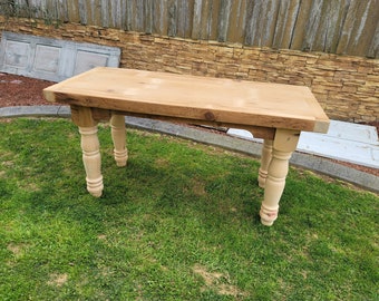 Reclaimed Pine Barnwood Farmhouse Table, Rustic Dining Table, Custom Legs
