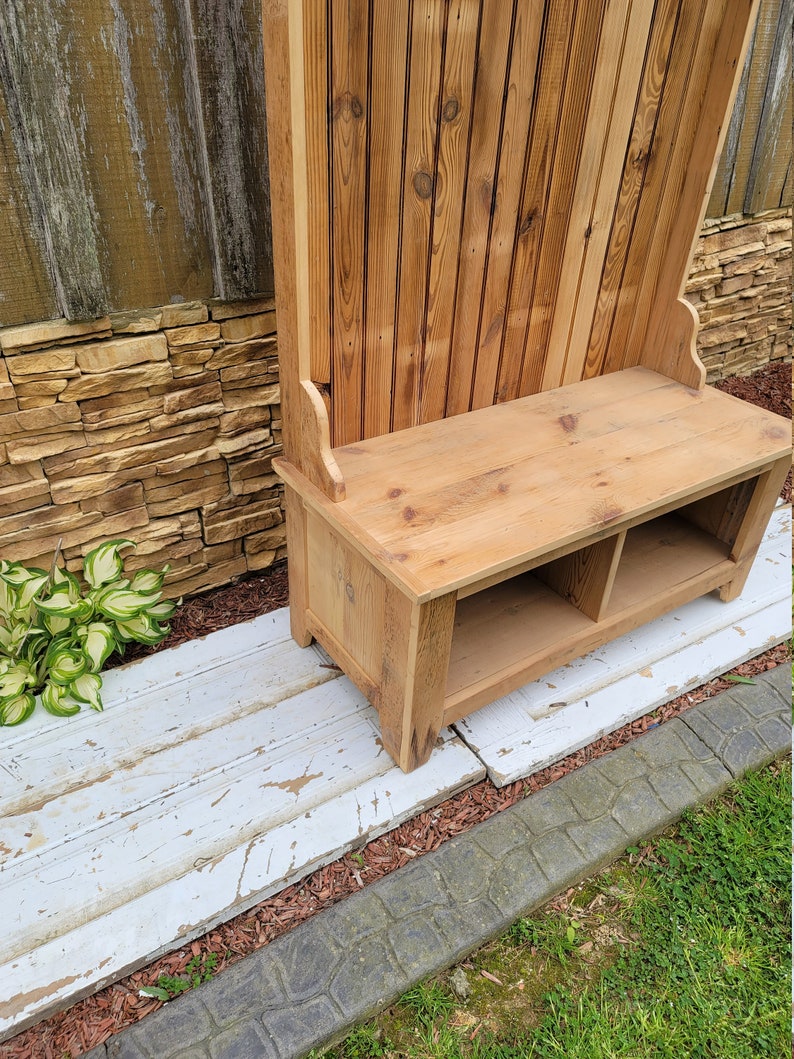 Unfinished Hall Tree Entryway Bench Hall Tree Bench Coat - Etsy