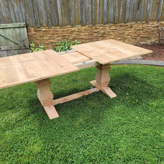Barnwood Farmhouse Trestle Table