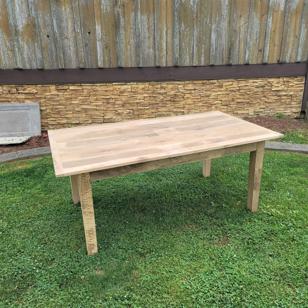 Reclaimed Oak Farm Table,reclaimed Barnwood,farm House Table,harvest