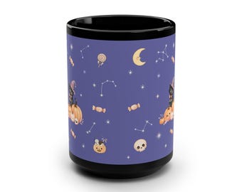 Taza negra, 444 ml (15 oz)