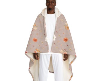 Manta polar Sherpa con capucha