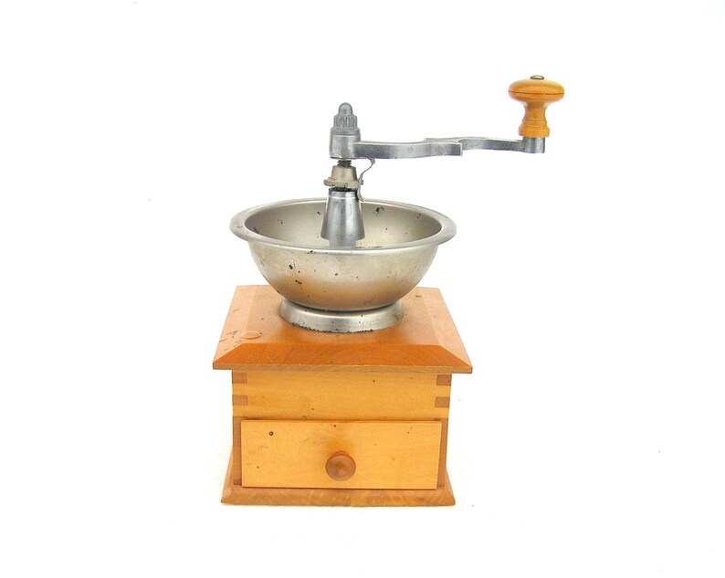 Coffee Grinder Vintage Coffee Grinder Vintage Coffee Mill Wood Etsy