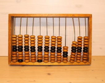 Abacus Large Abacus Antique Abacus Vintage Abacus, Primitive Calculator Old School Abacus, Vintage Office Decor, Rustic Home Decor