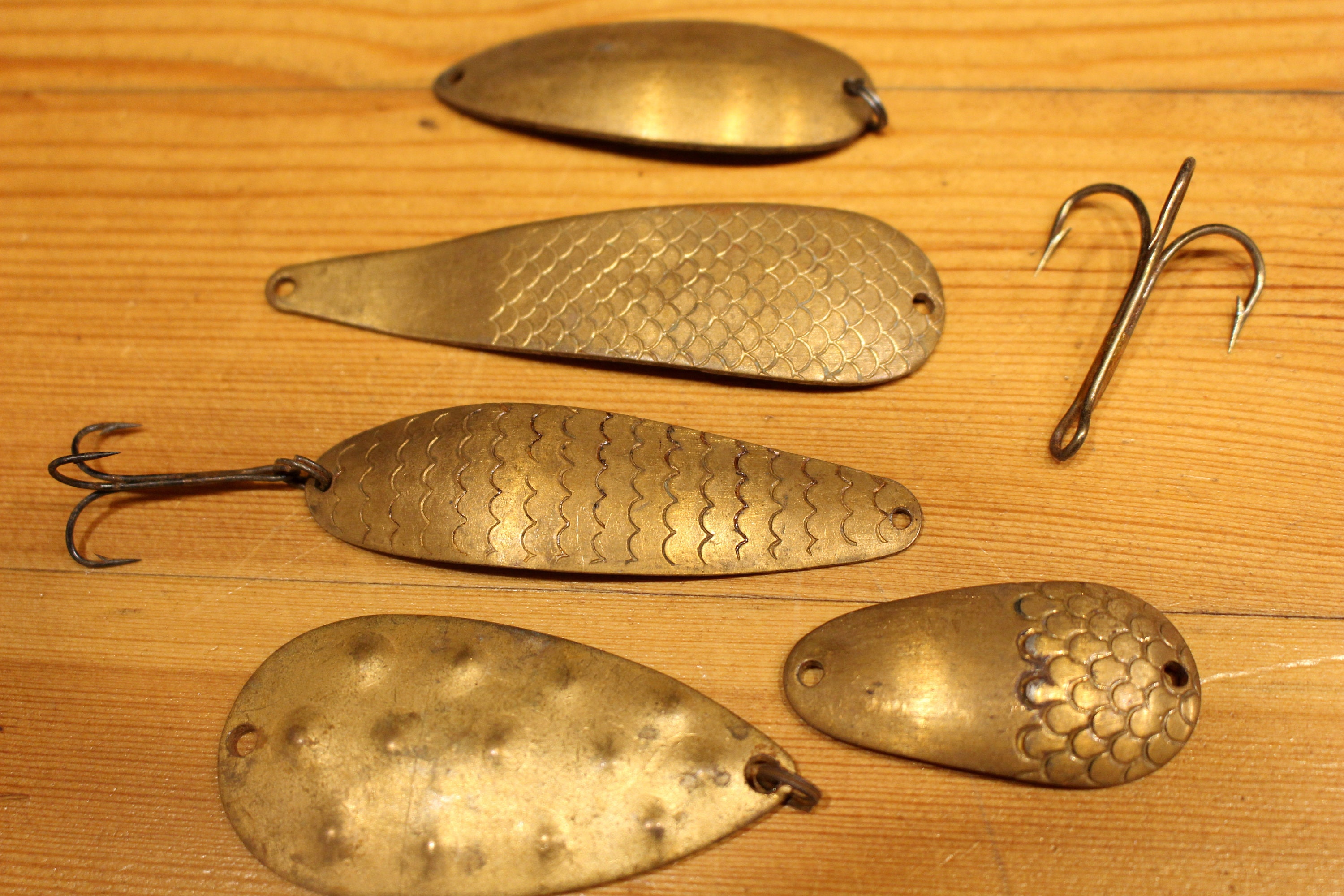 Vintage Brass Lures HANDMADE Lures Vintage Handmade Fishing Etsy