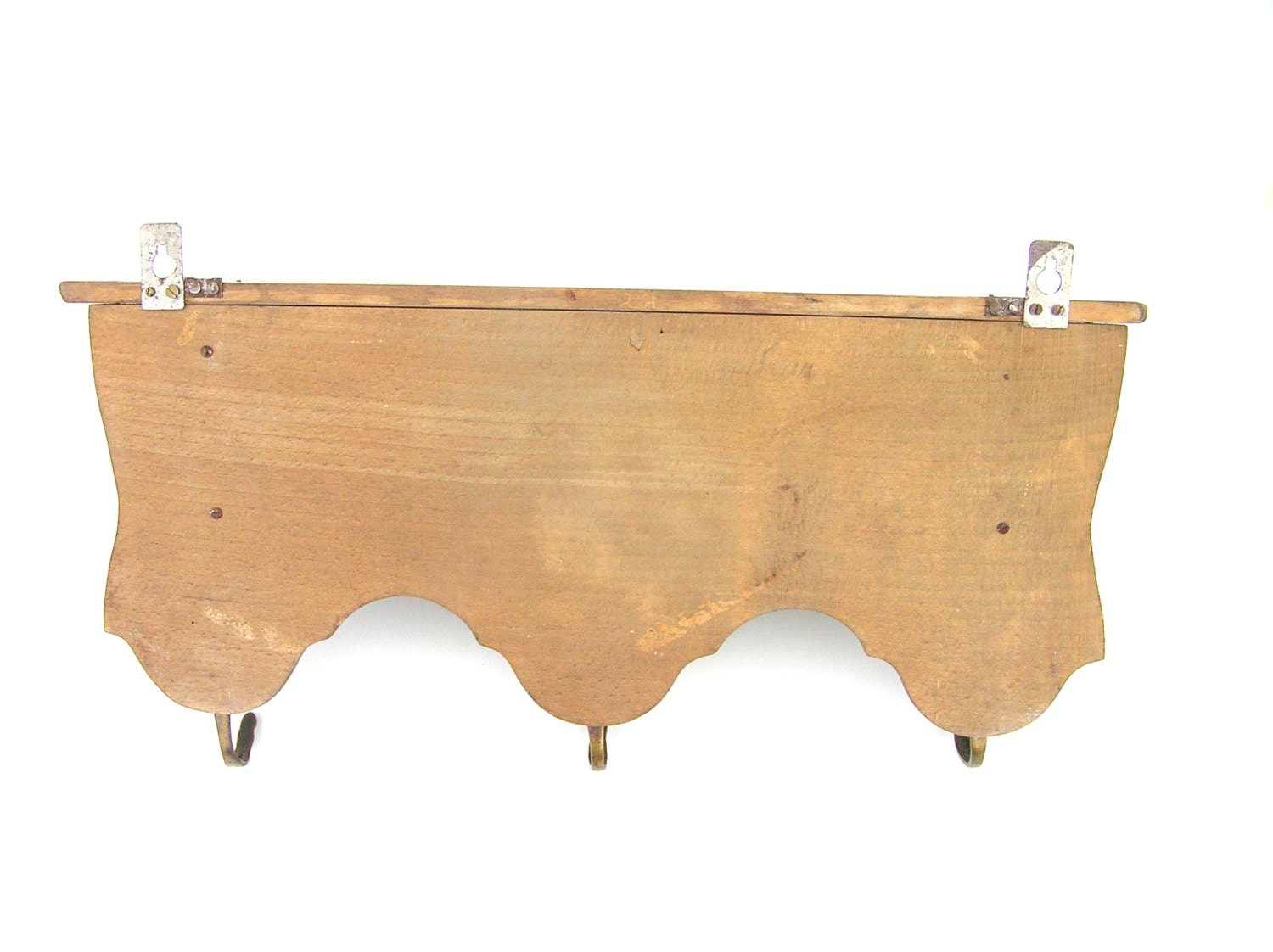 Antique Coat Rack Oak Coat Rack With Angels Angel Decor Etsy