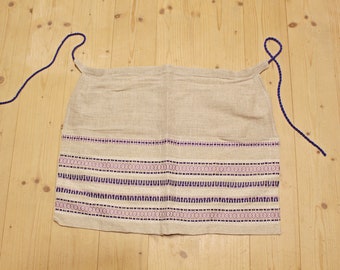 Linen apron Vintage NOS apron 80s Estonia Vintage apron UNUSED