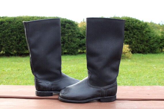 Soviet Vintage Army Boots REAL LEATHER Size 8 Soviet Soldiers