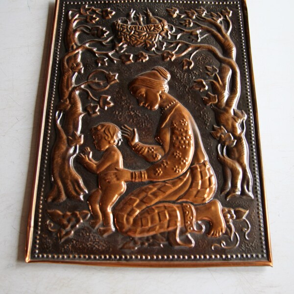 Embossed Copper Art Etsy
