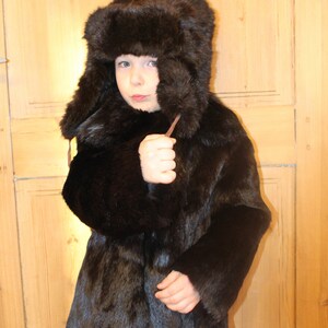 Rabbit Fur Fur Coats For Children Kids Real Fur Coats Wholesale