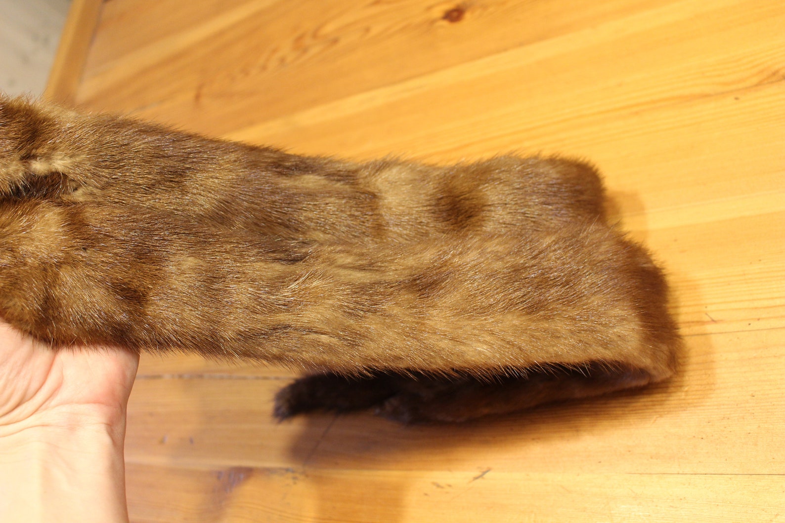 Vintage Mink Pelt With Eyes Mink Fur Set of 2 Real Mink Pelt Etsy