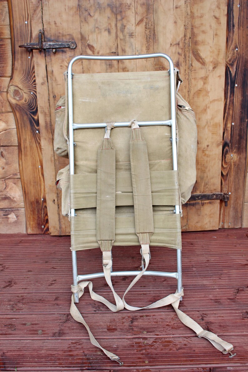 Soviet vintage backpack Ermak External frame backpack Yermak Etsy