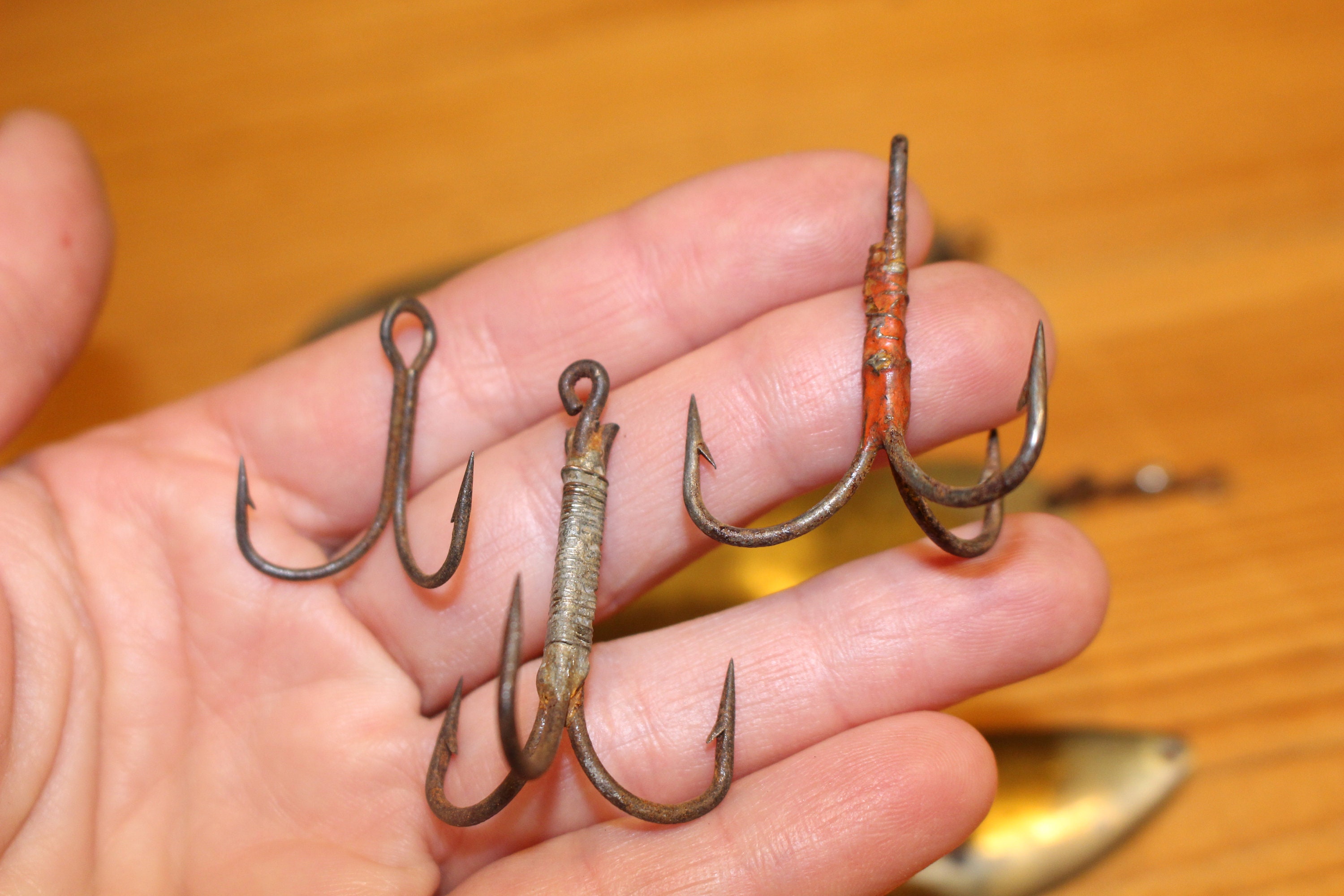 LARGE Handmade BRASS and Copper Lures Vintage Handmde Fishing