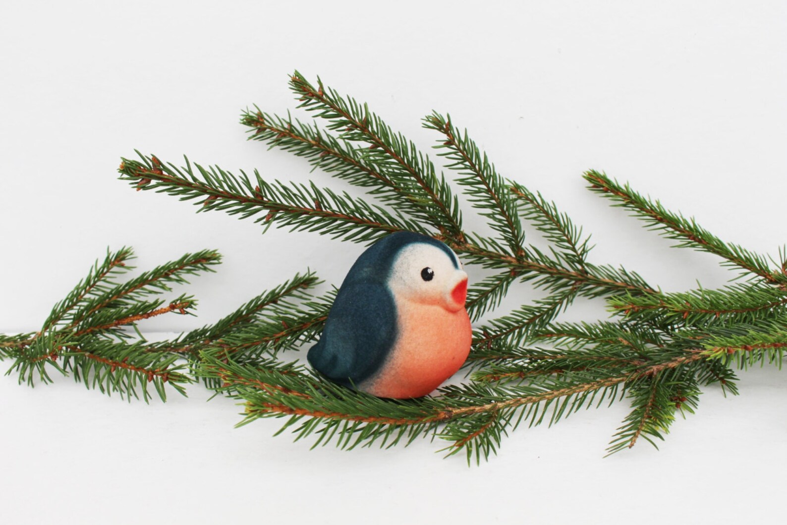 Bullfinch Soviet Vintage Soft Toy Bird Vintage Unused Home Etsy
