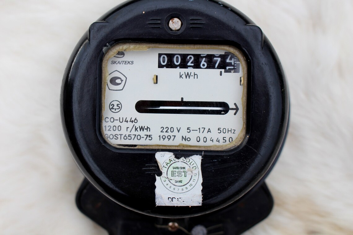 Electric meter House meter Vintage bakelite electric meter Etsy