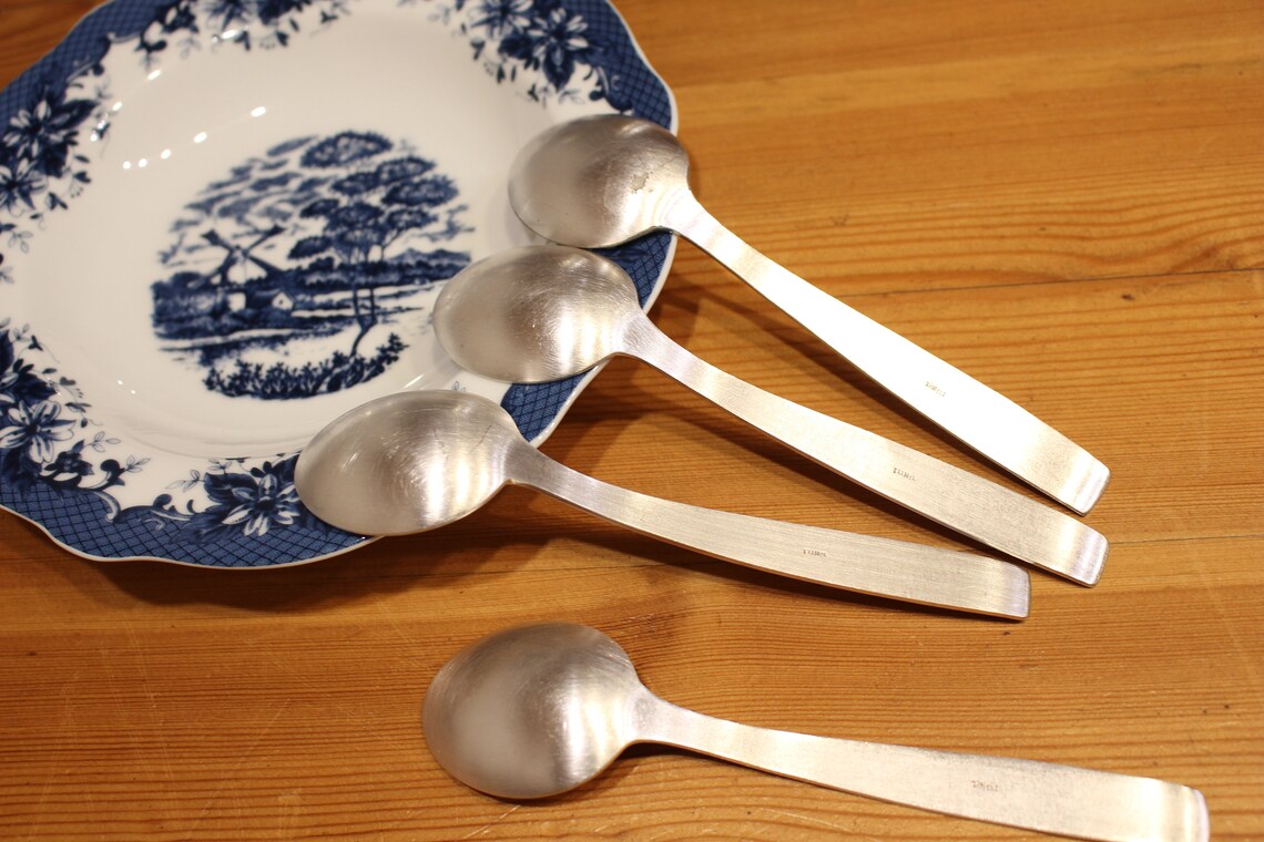Silver Tablespoons Vintage German Silver Tablespoon Set of 4 Etsy