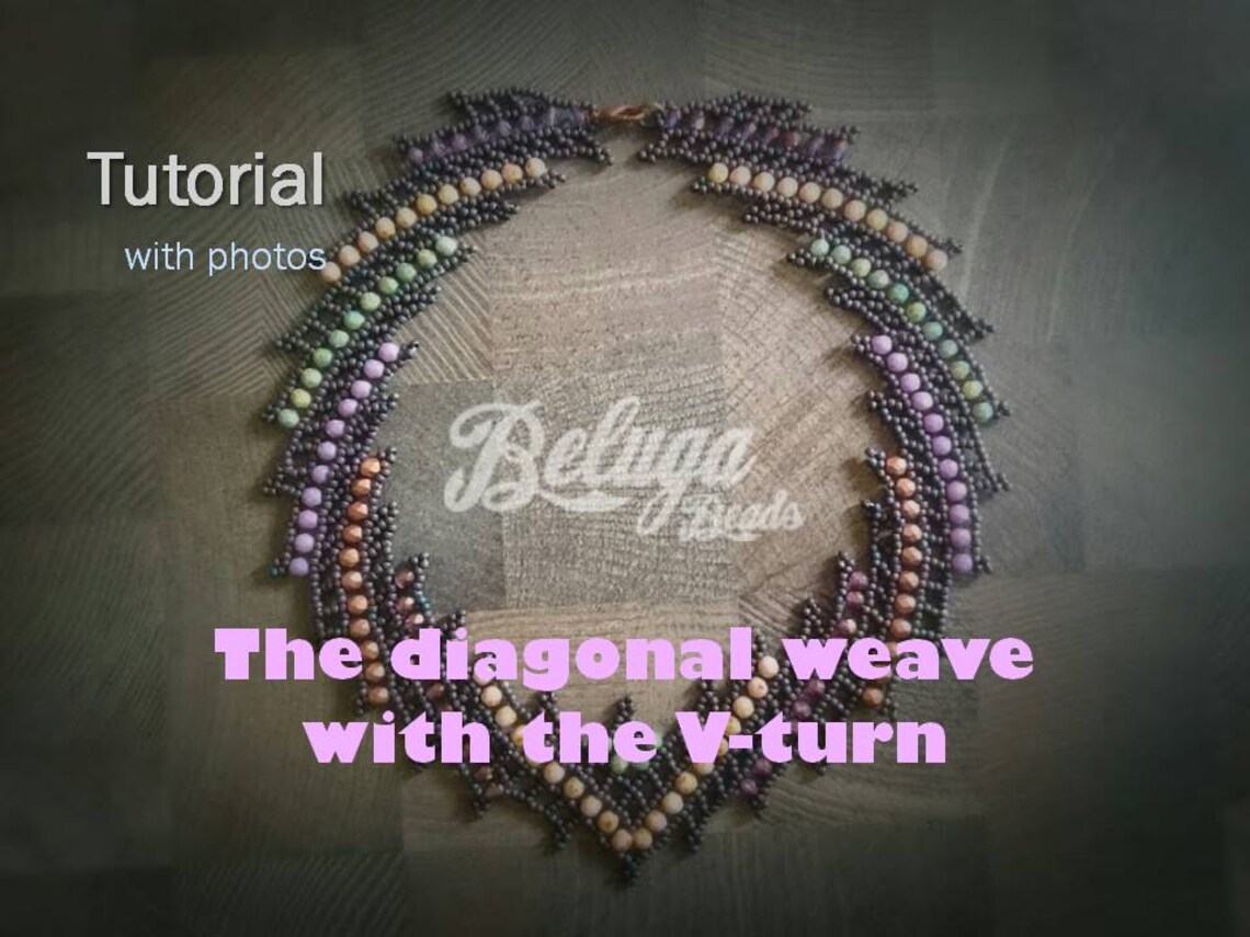 PATTERN of the Diagonal Weave - Including the V-turn (netting ...