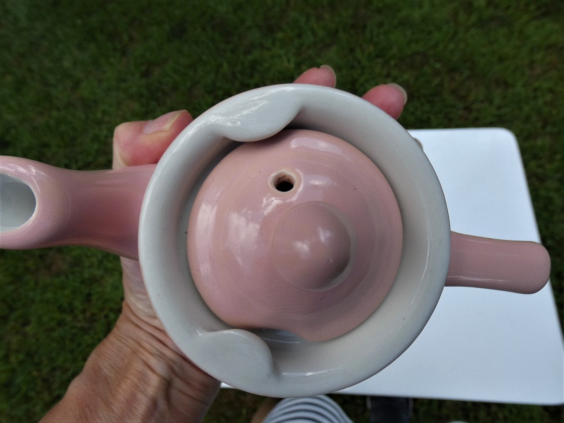 Vintage Hall Tricolator Pink Teapot China Ceramic Farmhouse Etsy