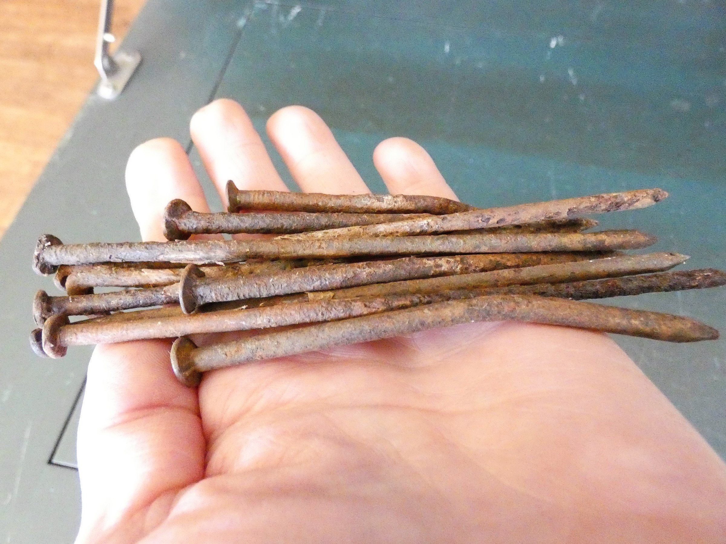 Unused Rusty Nails 4/" Old Rusty Nails Vintage Nails for Arts and Crafts