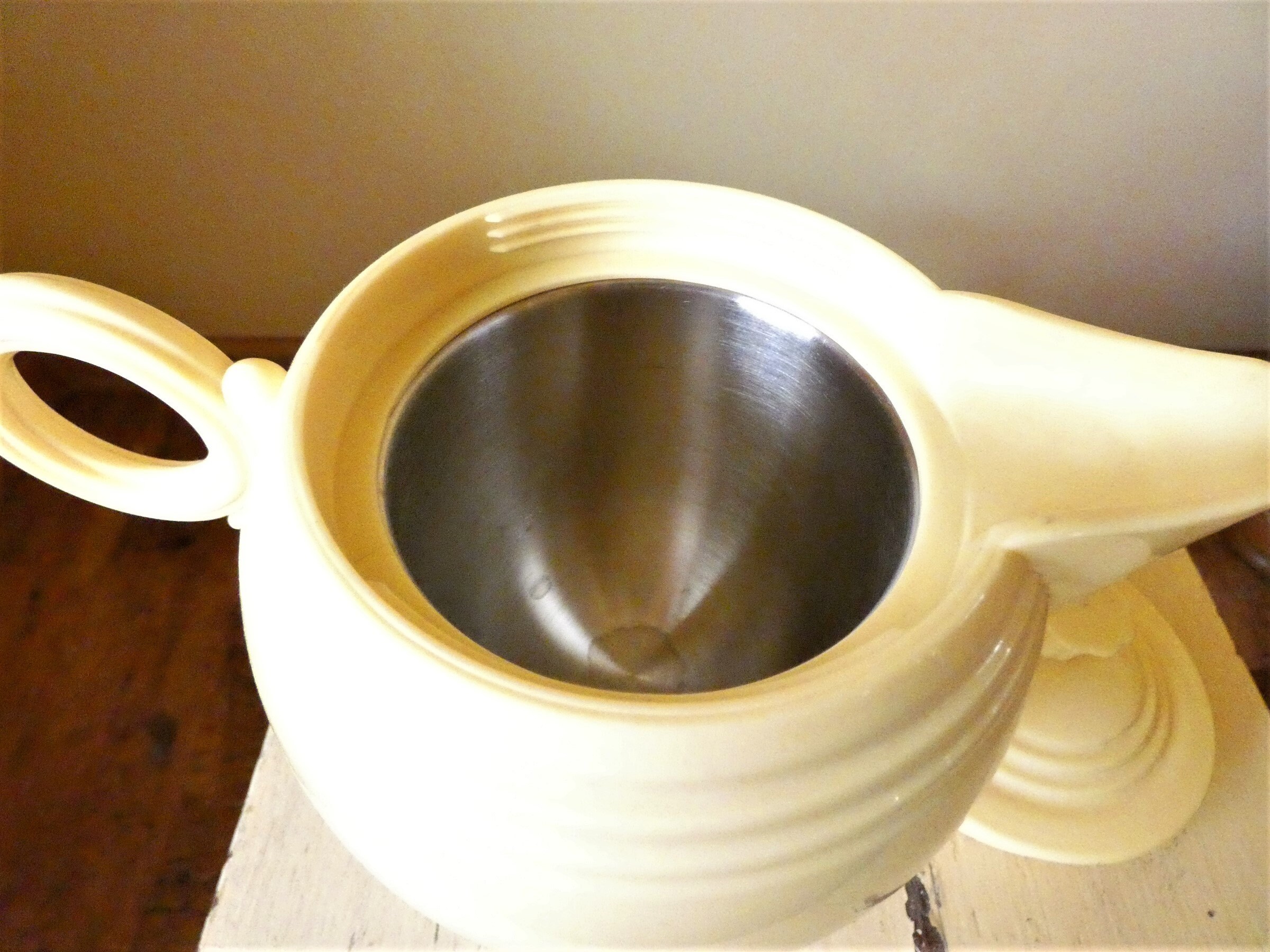 Fiesta Ware Insulated Plastic Thermal Teapot Yellow Homer Etsy