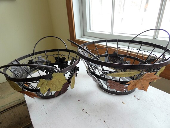 Fall Metal Basket