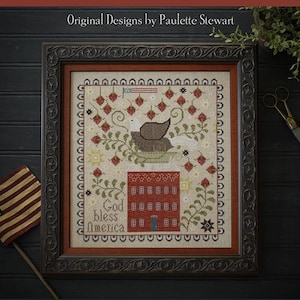 God Bless America - Plum Street Samplers - Paulette Stewart