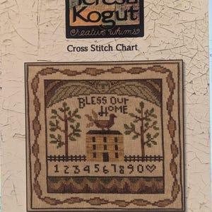 Bless Our Home Papieren kruissteekpatroon - Teresa Kogut Creative Whims - House Sampler - XS335
