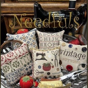 The Scarlett House - Needfuls - Paper Pattern for Pincushions and Pinkeeps