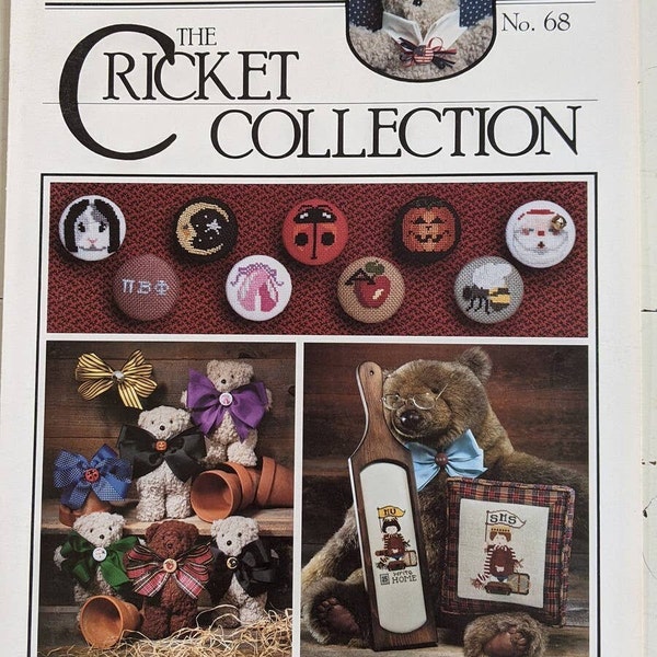 Buttons and Bows No. 68 by Vicki Hastingsfor The Cricket Collection 1989 - Retired Booklet