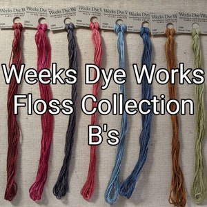 Weeks Dye Works - Hand Over Dyed Floss Collection - Baked Apple to Broom Tree