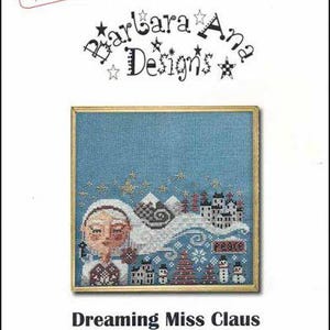 Dreaming Miss Claus di Barbara Ana Designs - Modello di carta