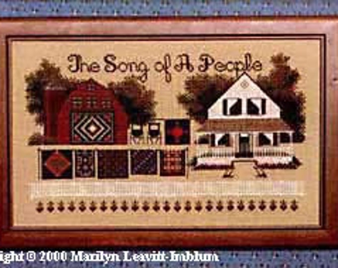 Told in A Garden Cross Stitch Pattern the Song of A People Etsy