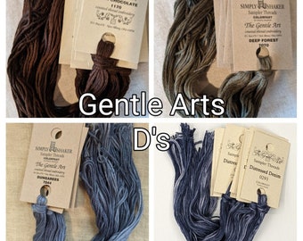 The Gentle Art - Sampler and Simply Shaker Threads - Hand and Over Dyed Embroidery Floss - D's