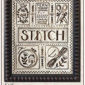 Stitch Sampler Embroidery Pattern by Kathy Schmitz - KS-1903 - Paper Pattern