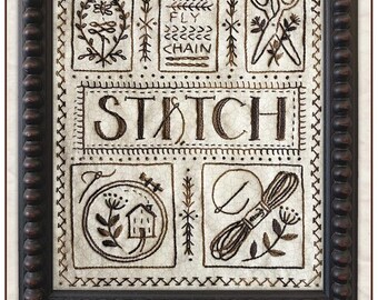 Stitch Sampler Embroidery Pattern by Kathy Schmitz - KS-1903 - Paper Pattern