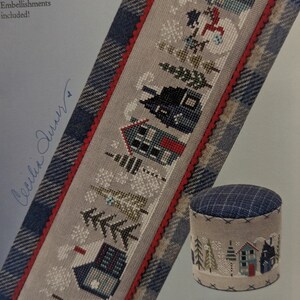 Heart in Hand Frosty Tiny Town and Frosty Frill Cross Stitch Pattern Duo