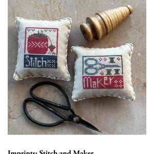 Imprints: Stitch and Maker - A Heart in Hand Cross Stitch Pattern by Cecelia Turner