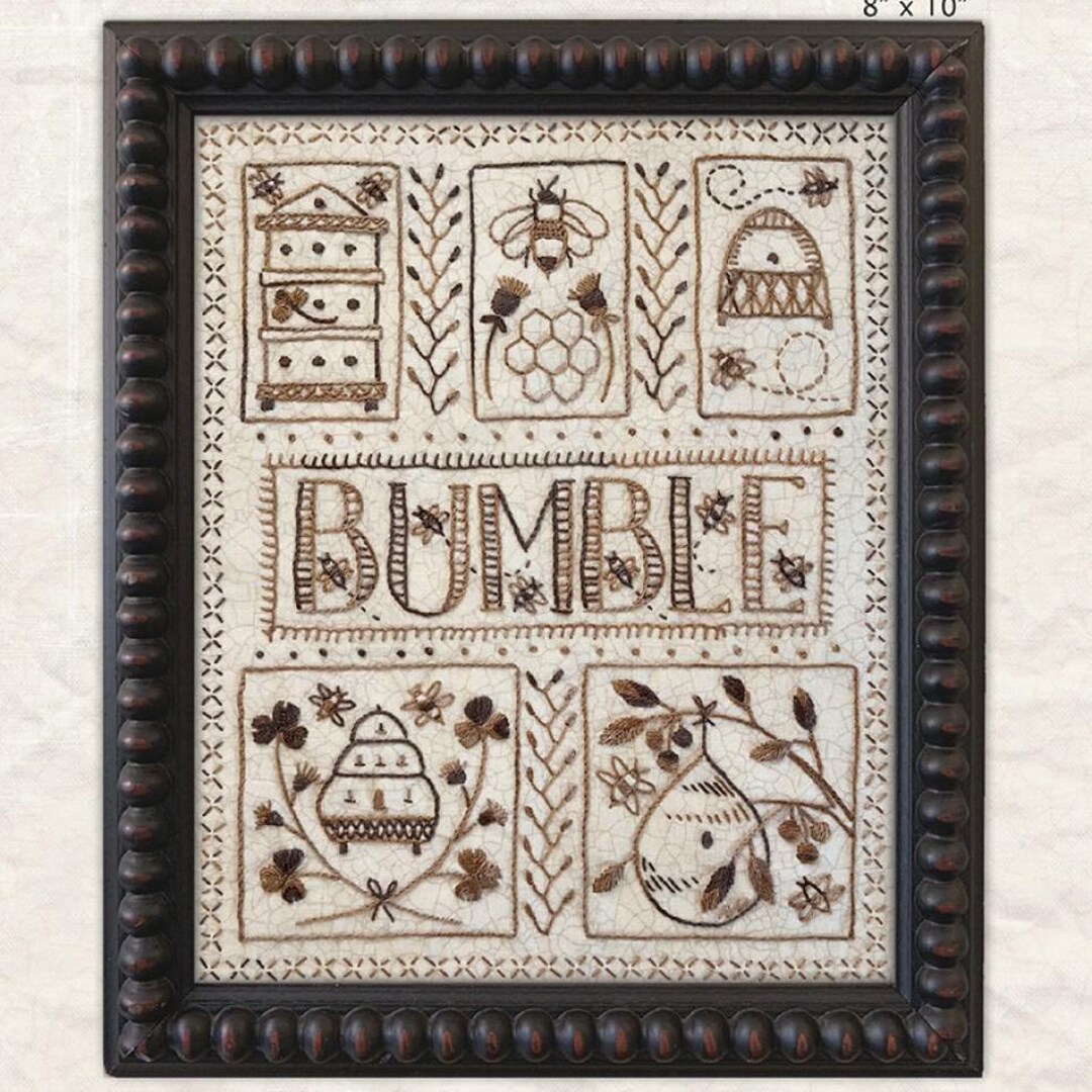 Bumble Sampler Embroidery Pattern by Kathy Schmitz - KS-2302 - Paper ...