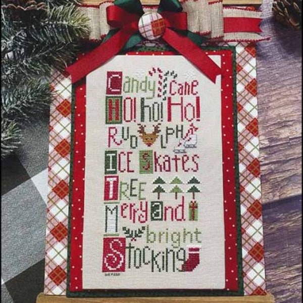 Christmas Letters -Paper Pattern - Primrose Cottage Stitches - Lindsey Weight