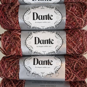 5 Skeins Stanley Berroco Dante Rayon/Cotton Yarn Rust- Salmon-Copper