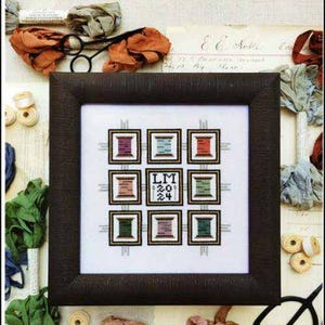Patchwork Spools - Paper Cross Stitch Pattern - Hello from Liz Matthews