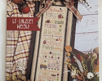 Autumn Rules -Paper Pattern - Primrose Cottage Stitches - Lindsey Weight