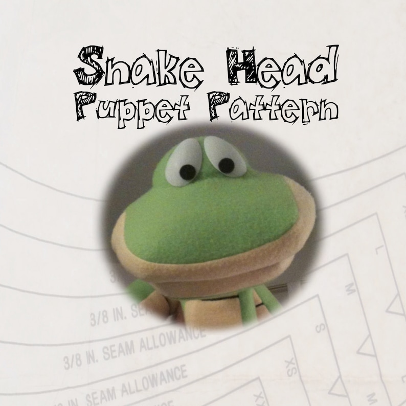 Snake Head Puppet Pattern Etsy