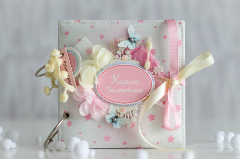 personalised baby girl photo album