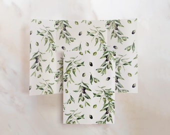Italian Olive Vellum Gate – Mediterranean Wedding Wrap - Pack of 10 vellum wraps - Vellum Design No. 217