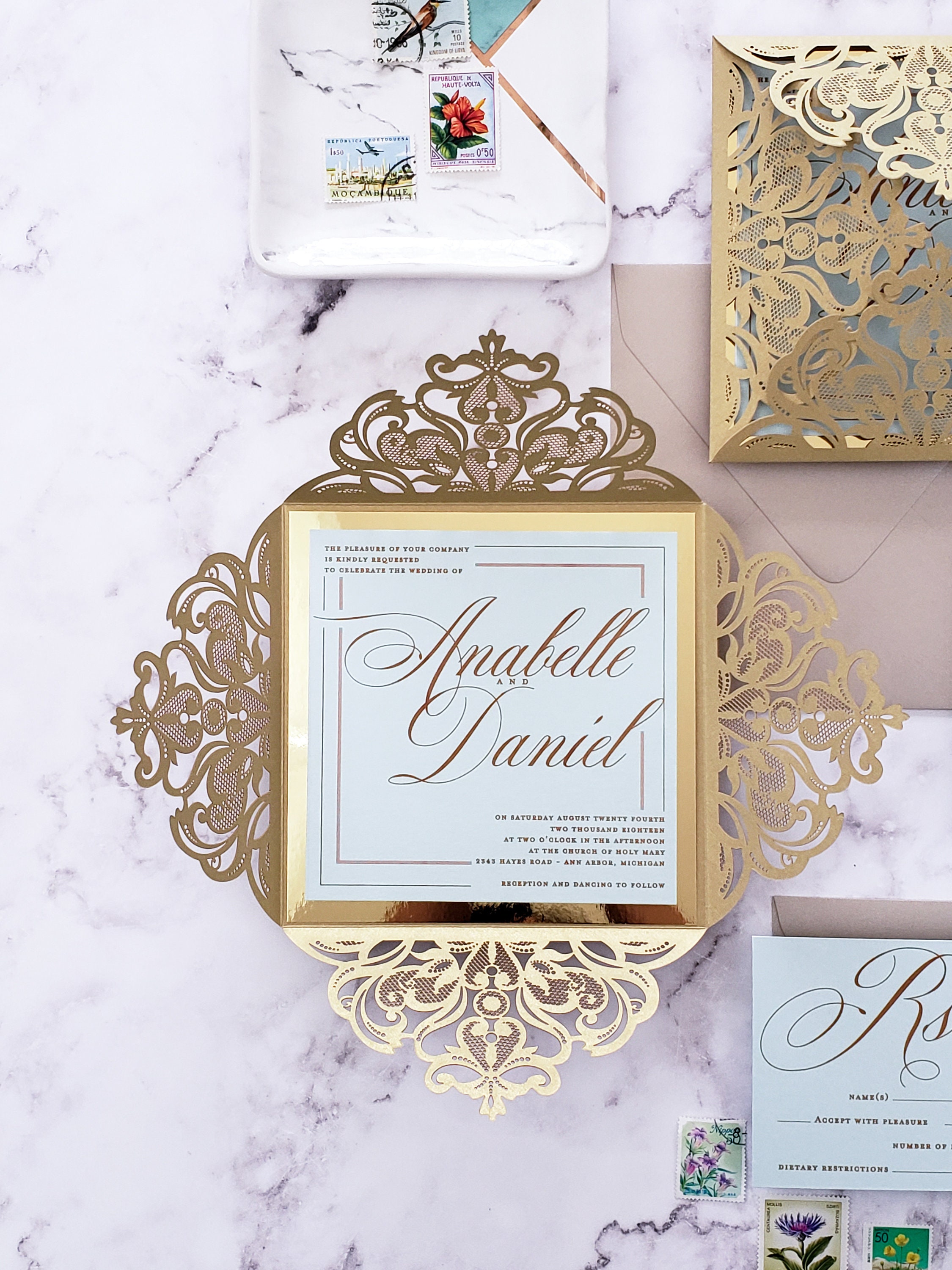 gold-wedding-invitation-sample-elegant-mint-and-gold-wedding