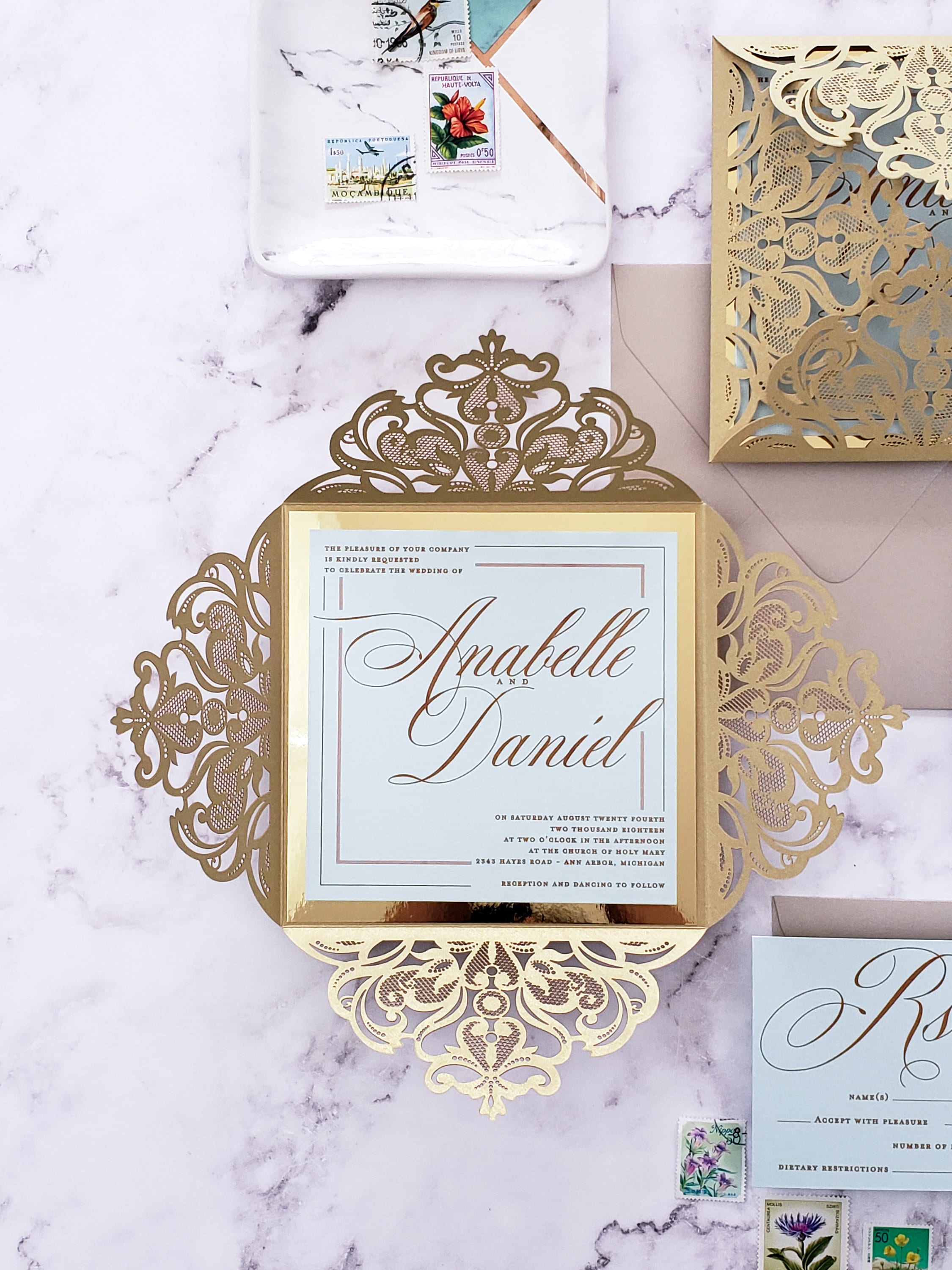 gold wedding invitation Wedding gold invitations borders border ...